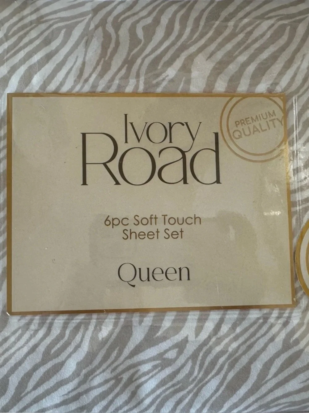 Ivory Road 6pc Soft Touch Sheet Set - Queen - Beige and White